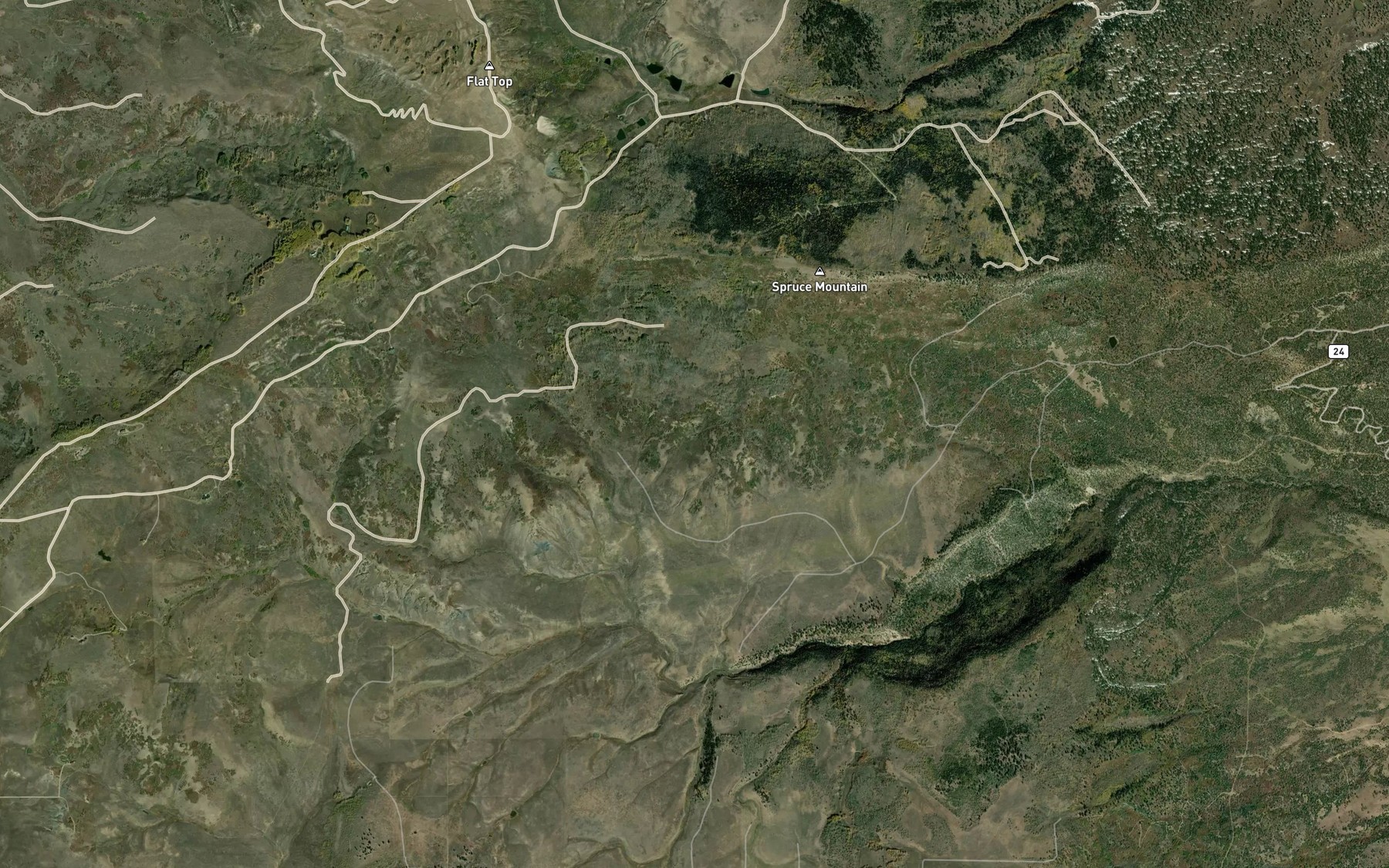 Satellite map of the West Pond