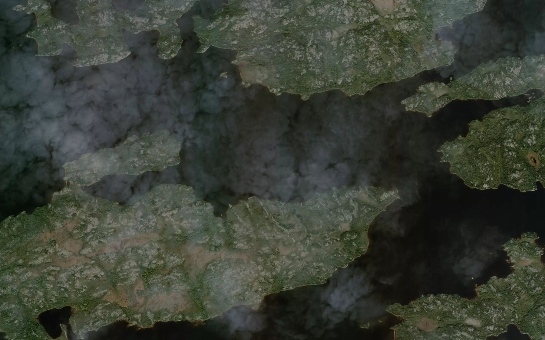 Satellite map of the Passe Chimusuminu