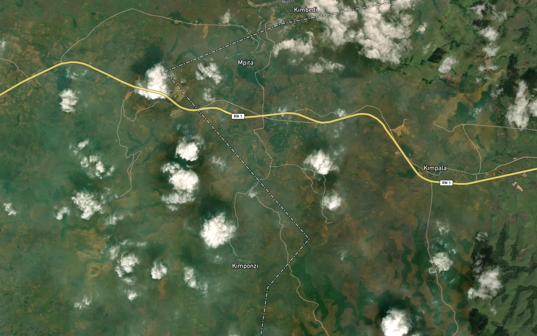 Satellite map of the Mbakou