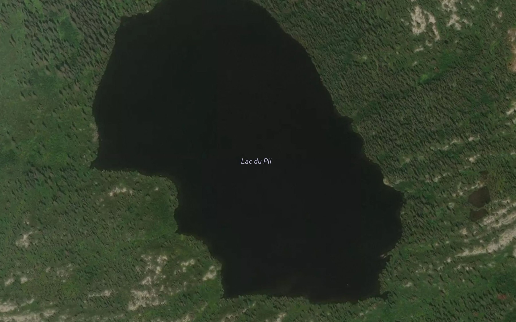 Satellite map of the Lac du Pli