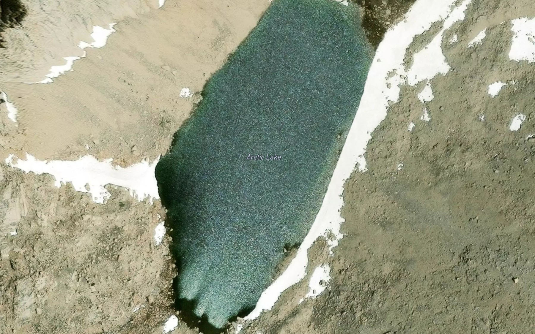 Satellite map of the Arctic Lake