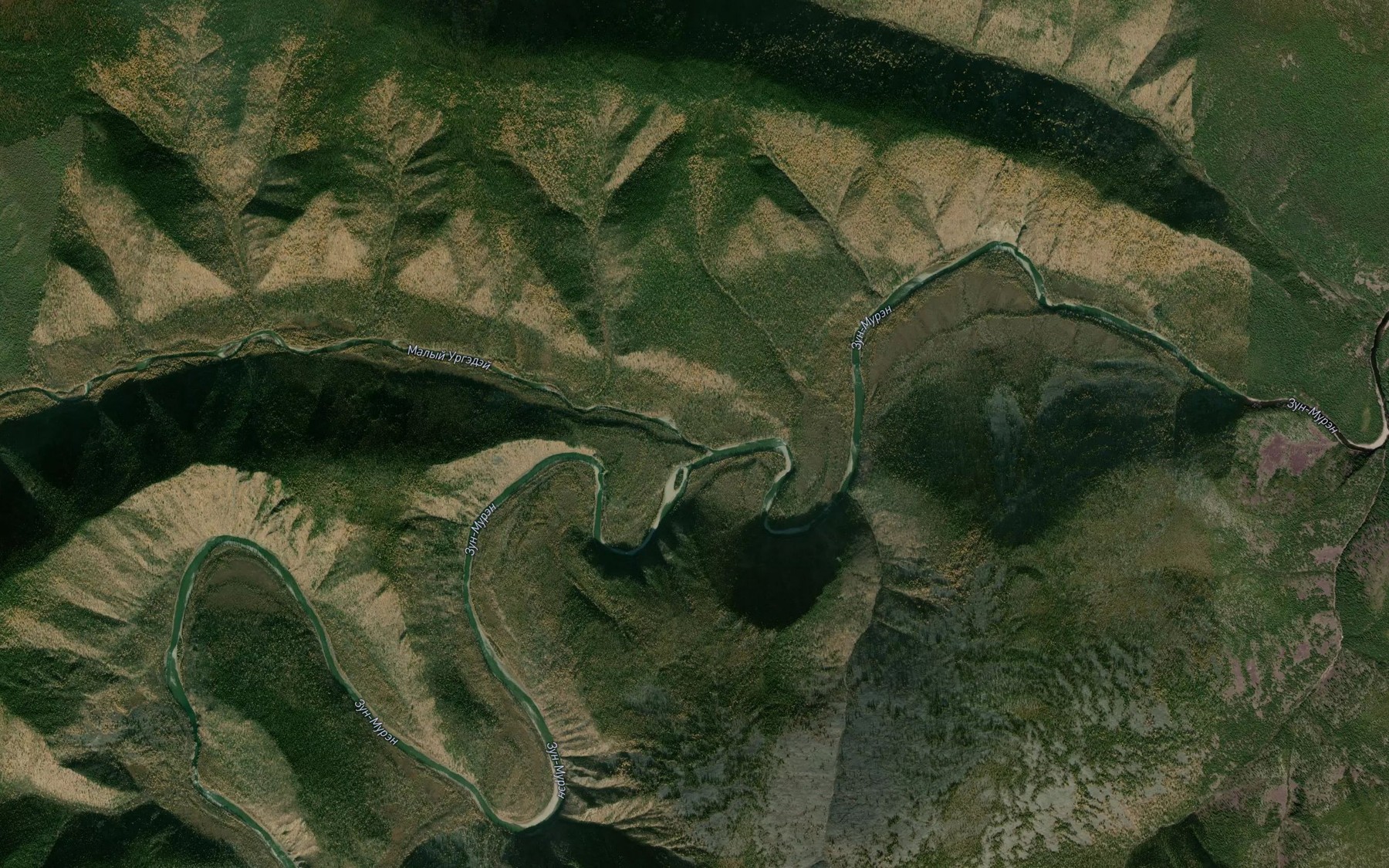 Satellite map of the Malyy Urgedey