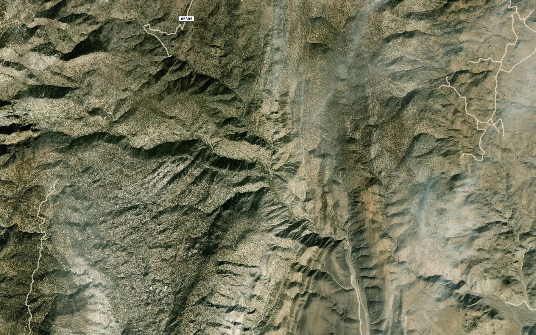 Satellite map of the North Fork Birch Creek