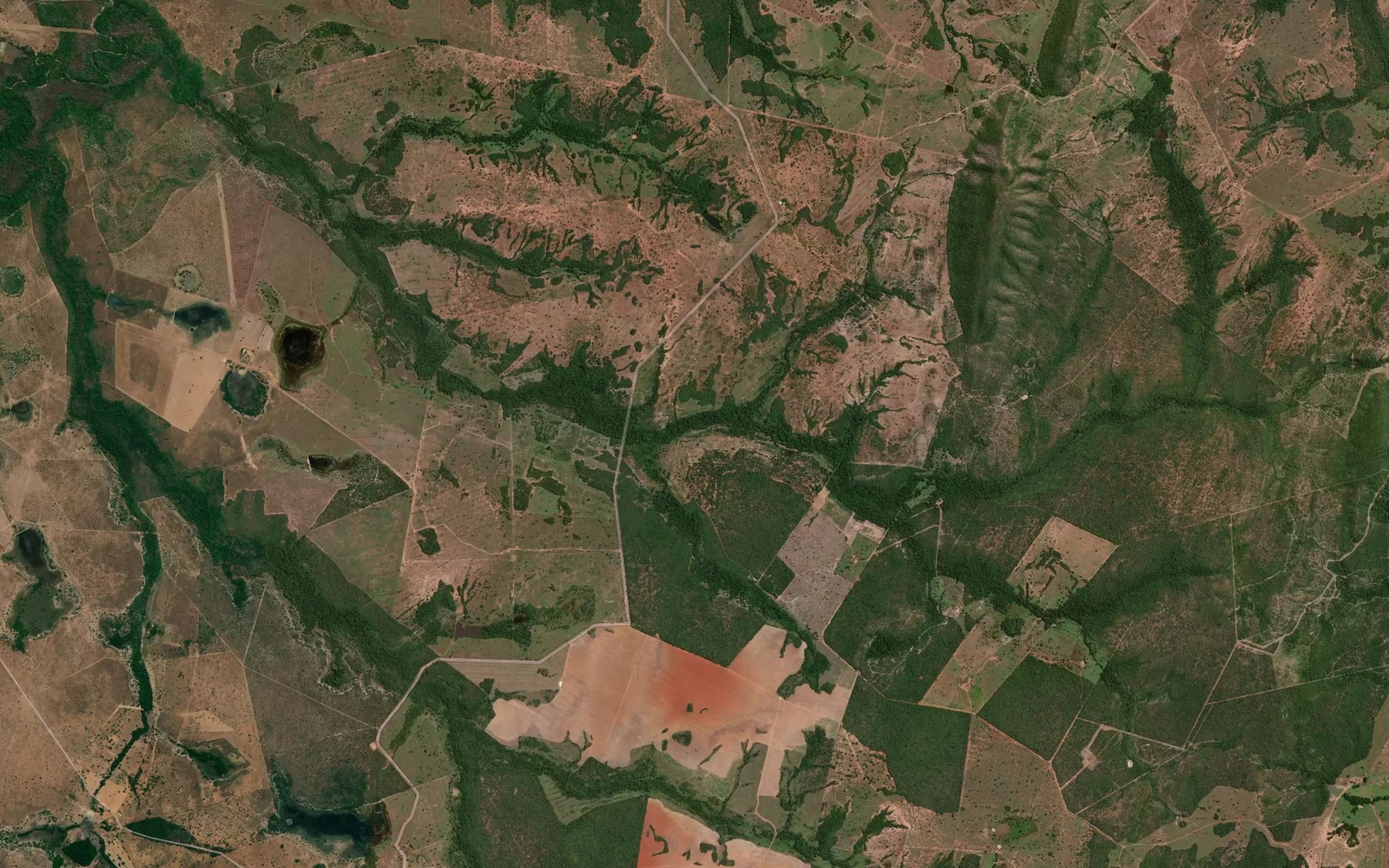 Satellite map of the Corrego Cachoeira