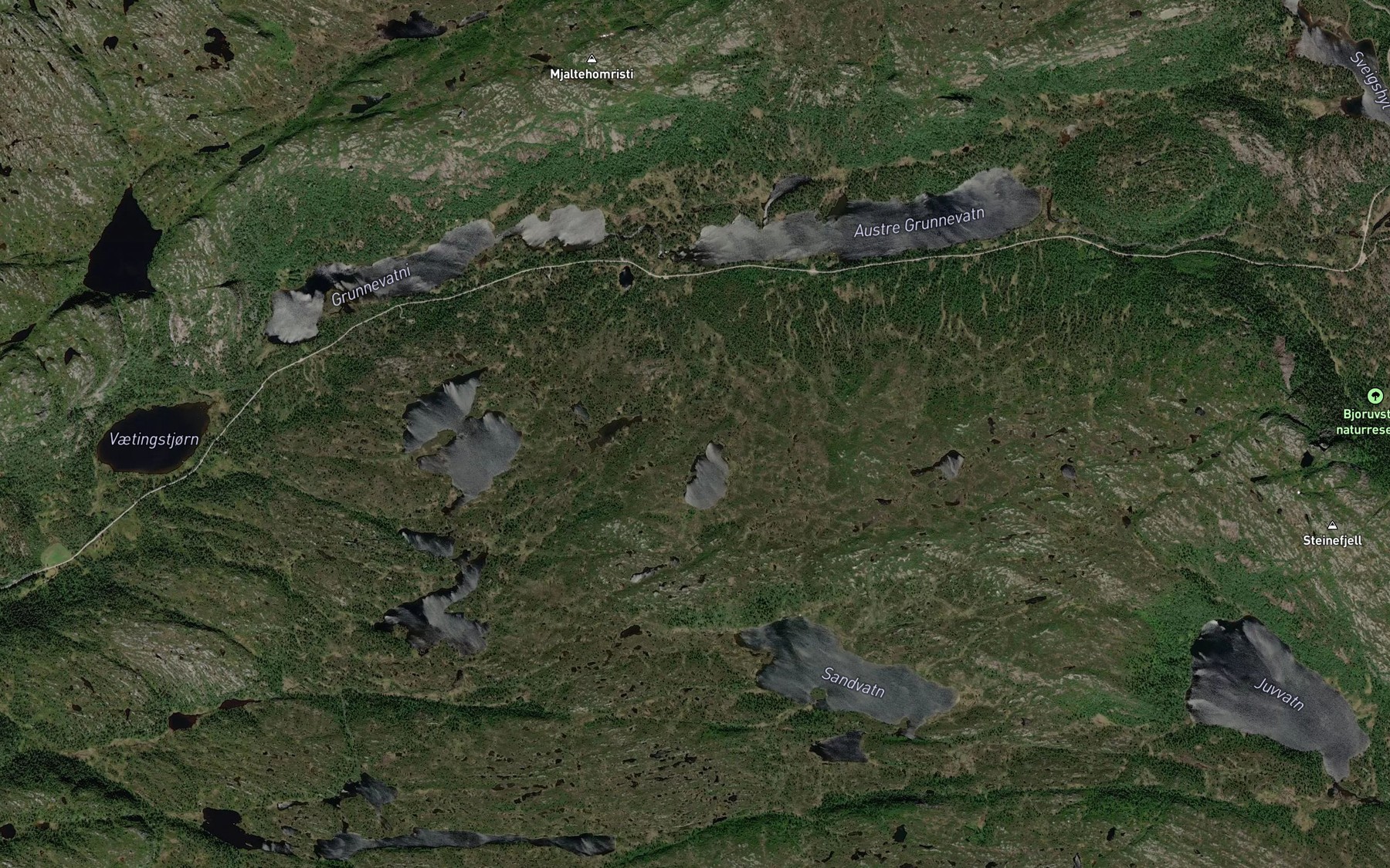 Satellite map of the Bytesbekken