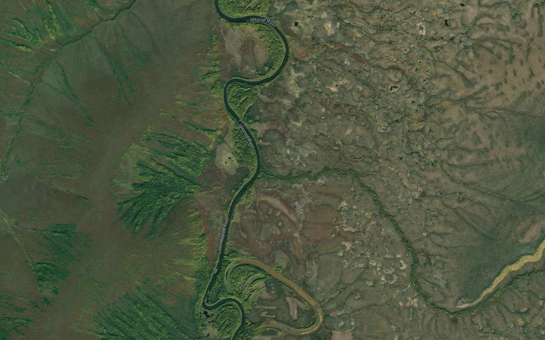 Satellite map of the Willow Creek
