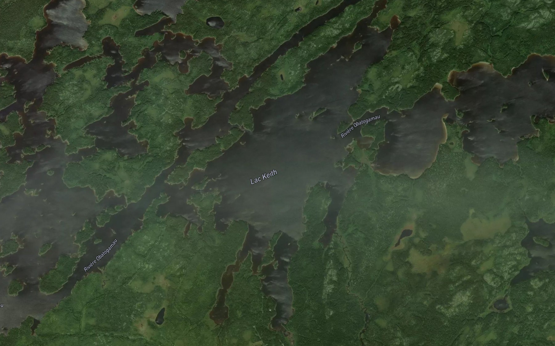 Satellite map of the Lac Keith