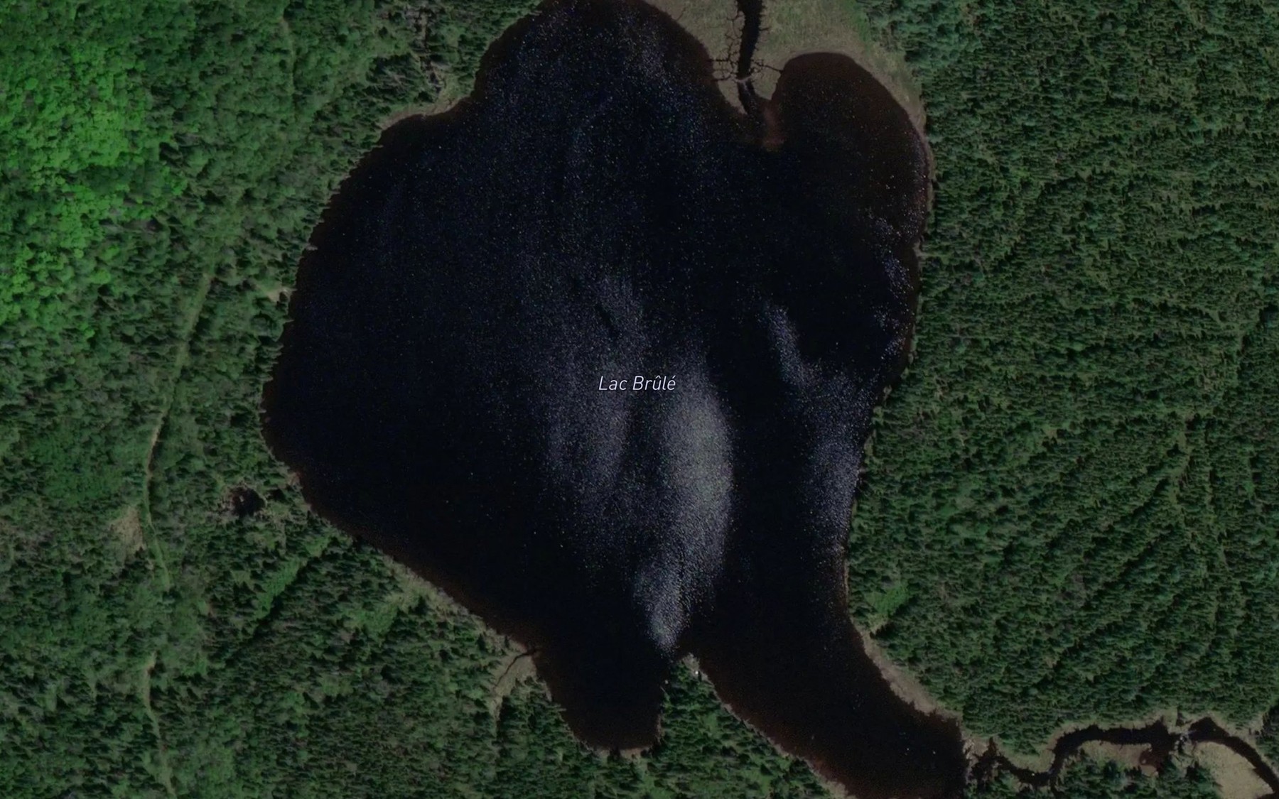 Satellite map of the Lac Brule