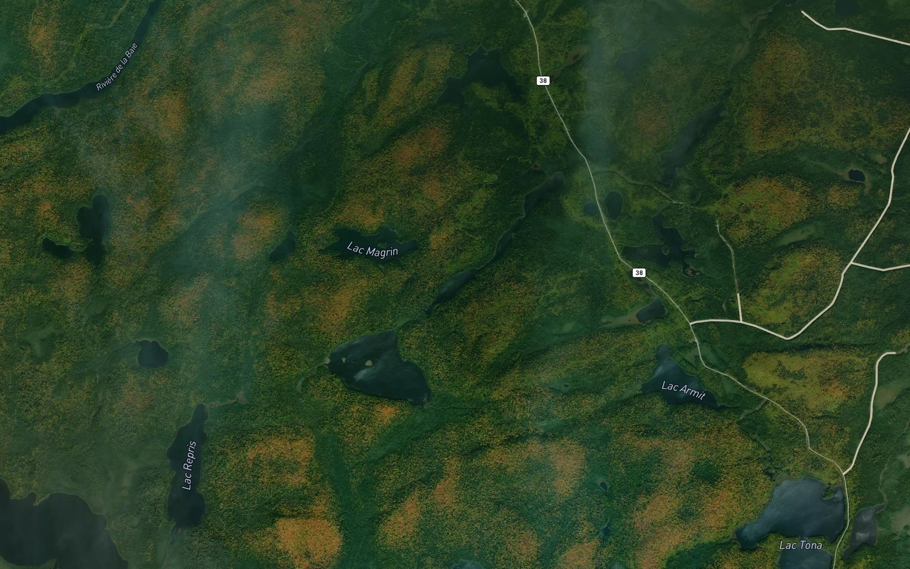 Satellite map of the Lac Paulownia