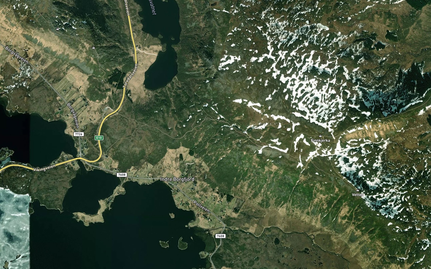 Satellite map of the Slottfjelloken