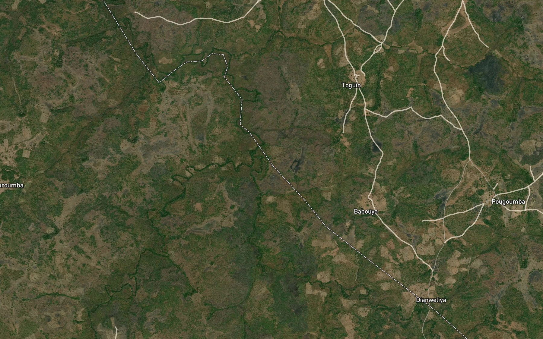 Satellite map of the Quimpako