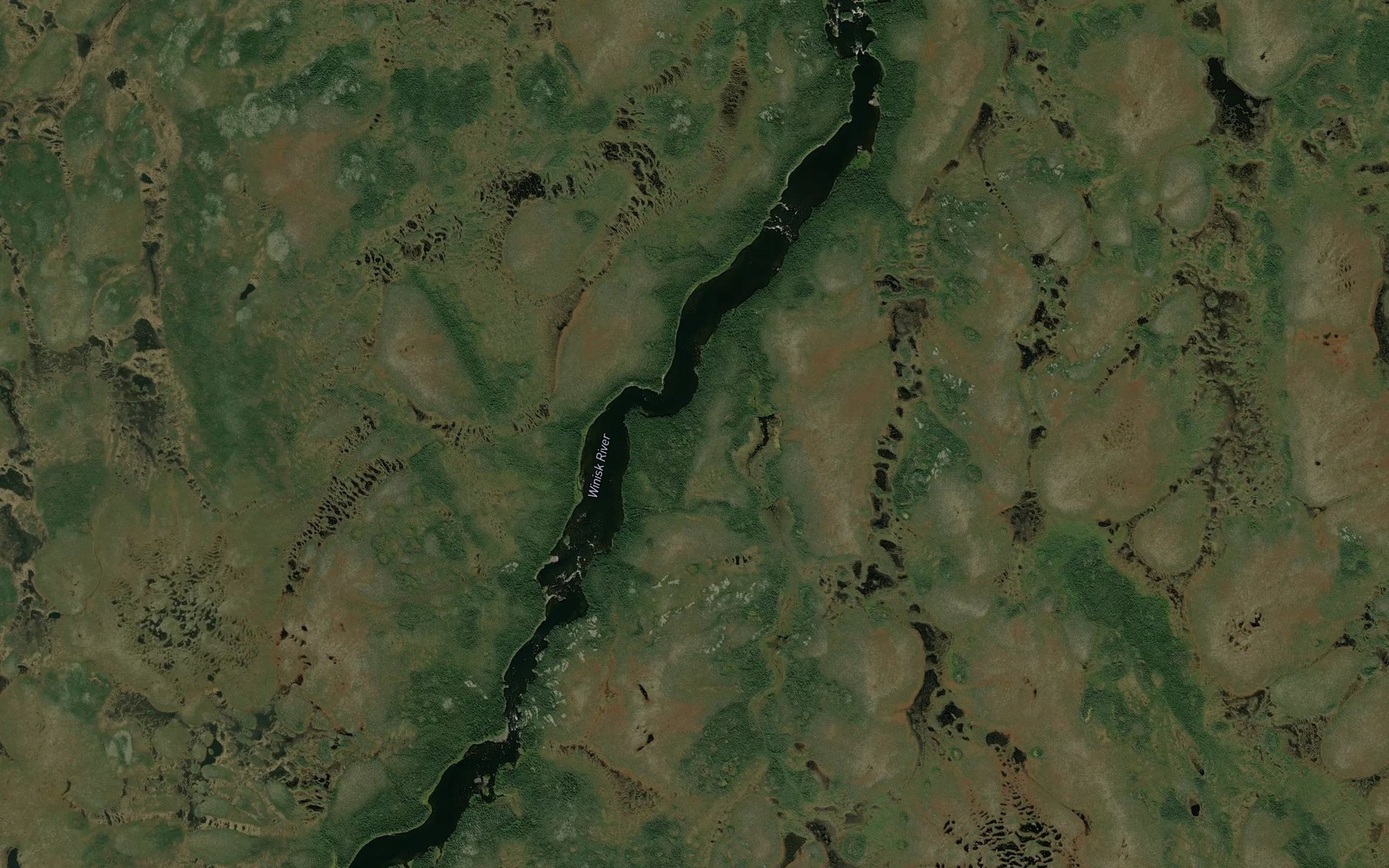 Satellite map of the Tashka Rapids