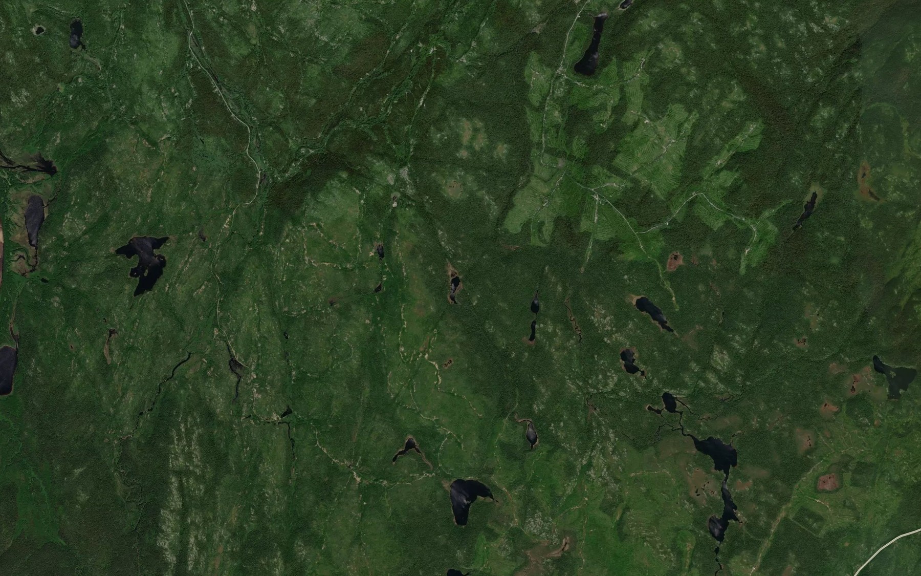 Satellite map of the Lac Hart