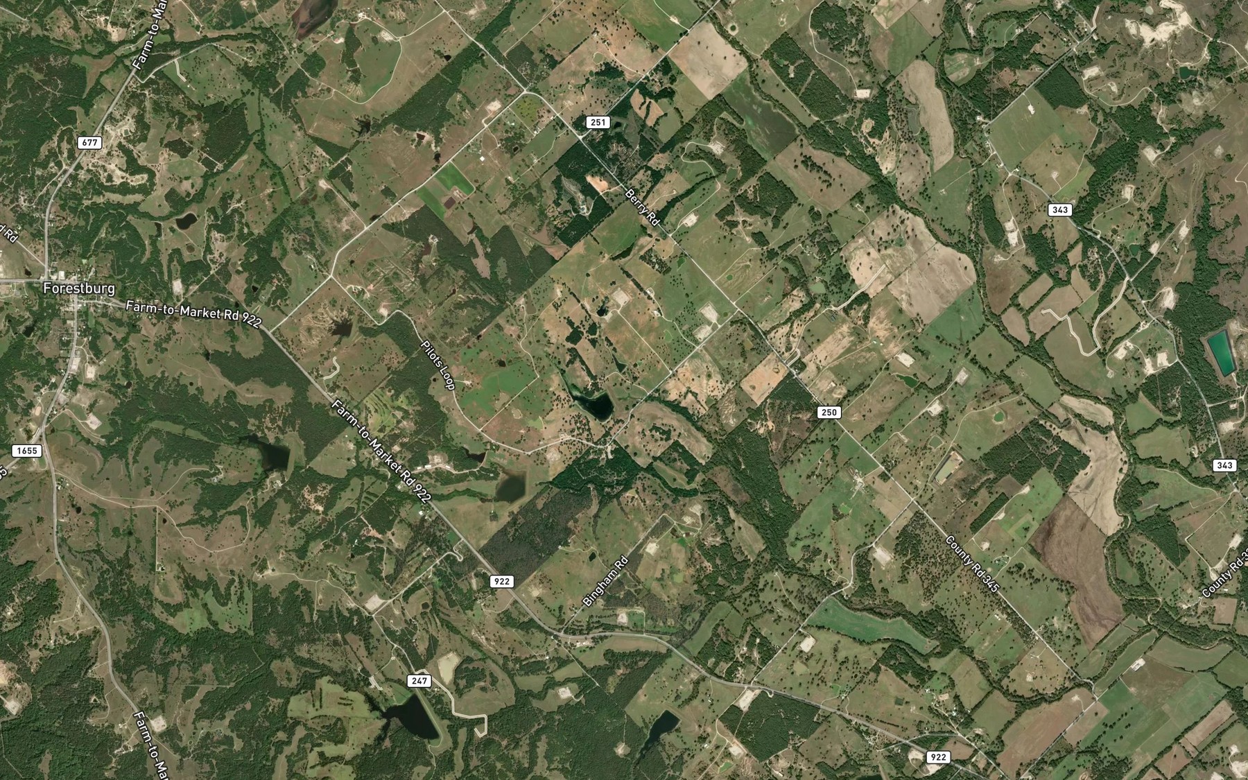 Satellite map of the Soil Conservation Service Site 28 Reservoir