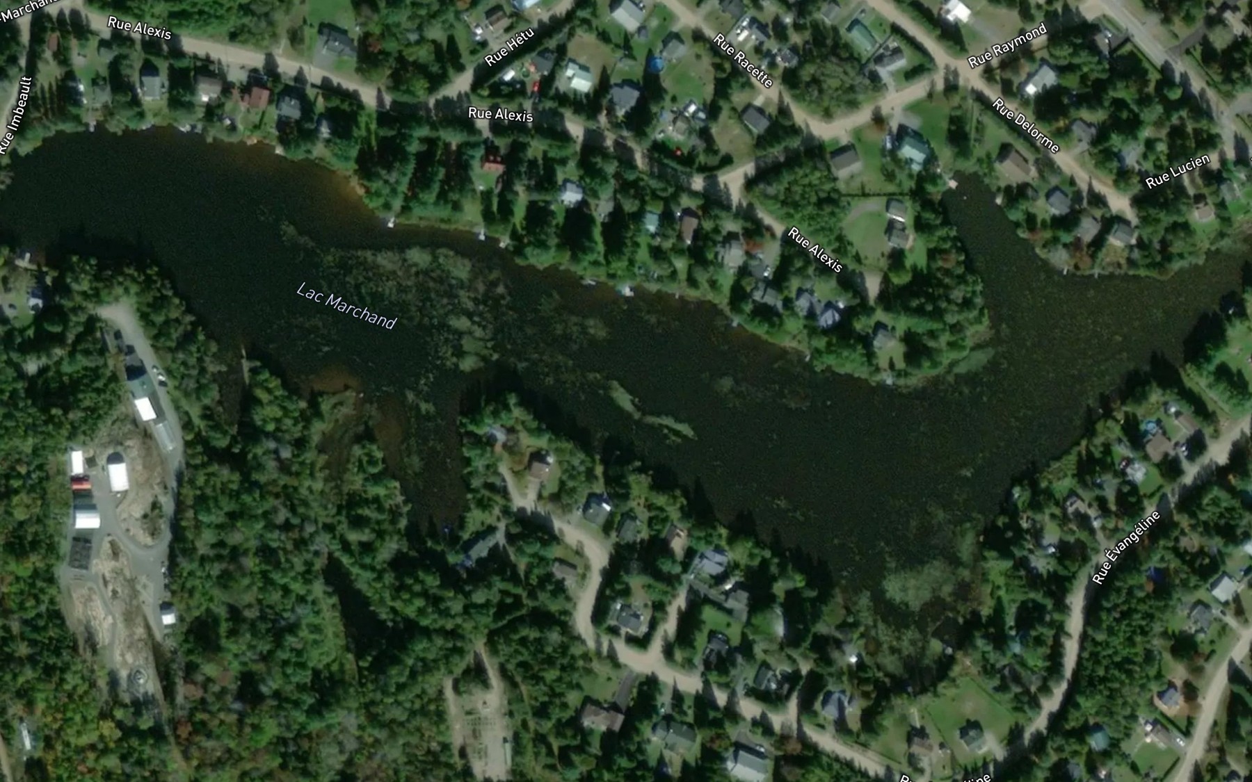 Satellite map of the Lac Marchand