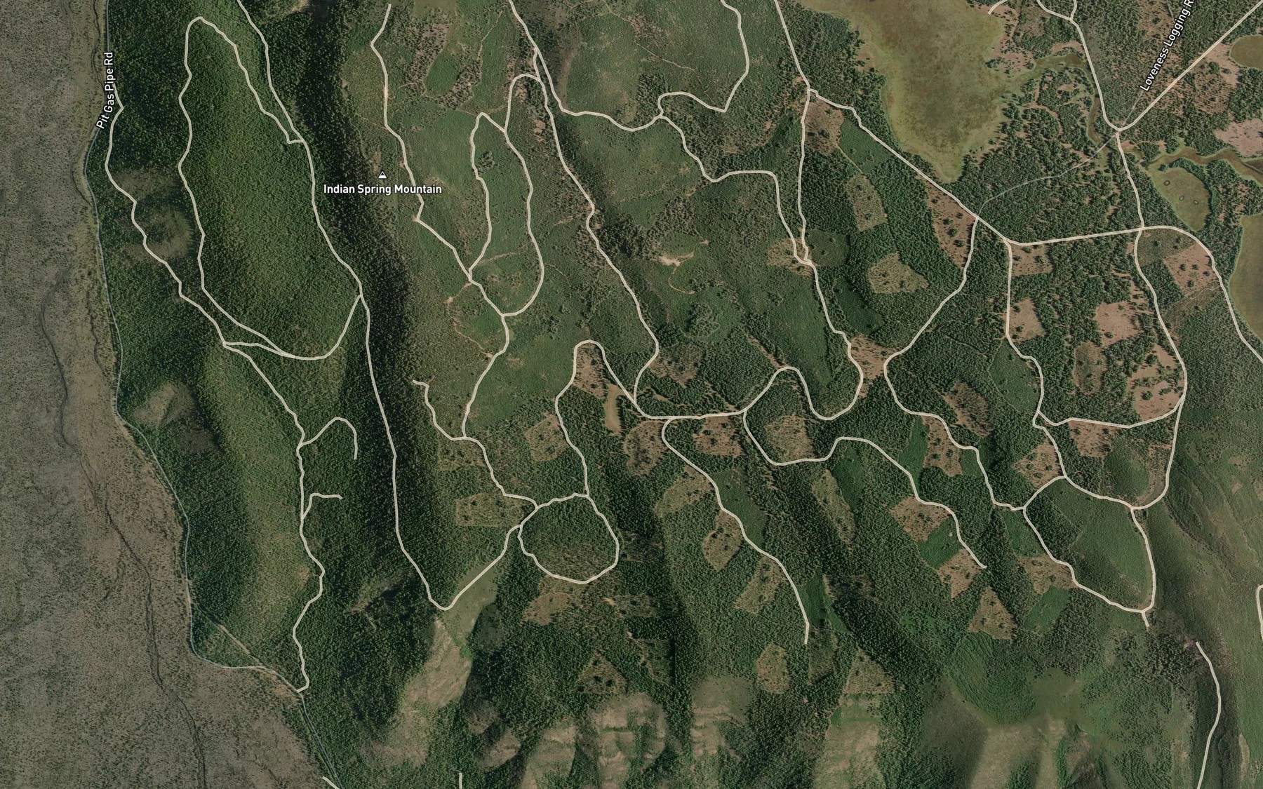Satellite map of the Wet Weather Lake