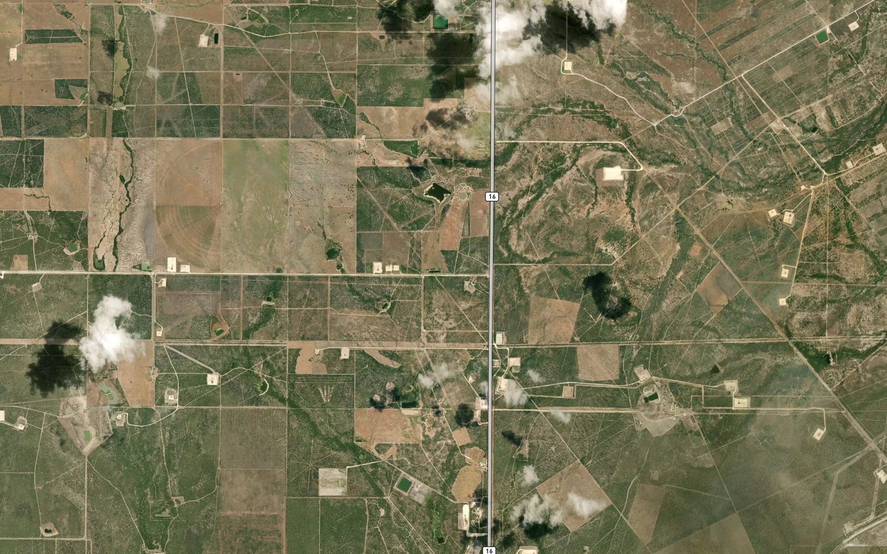 Satellite map of the Strickland Lake Number 1