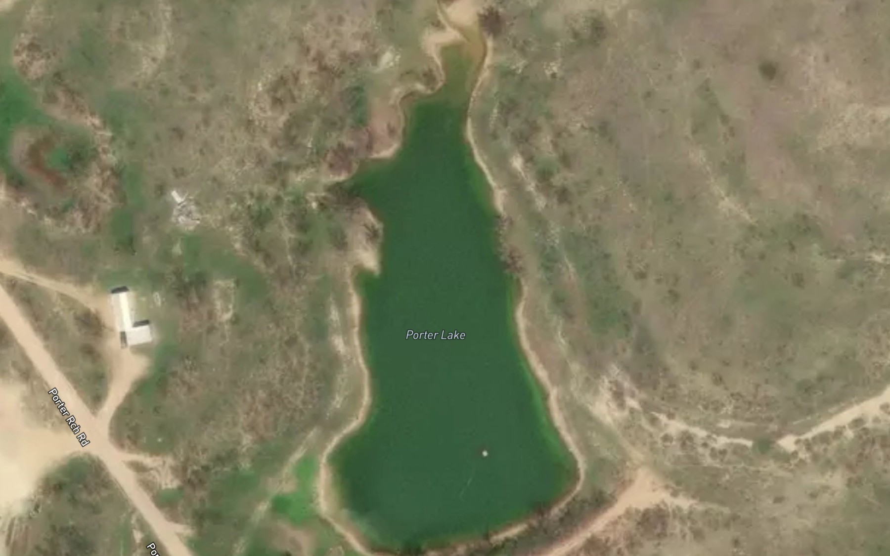 Satellite map of the Porter Lake