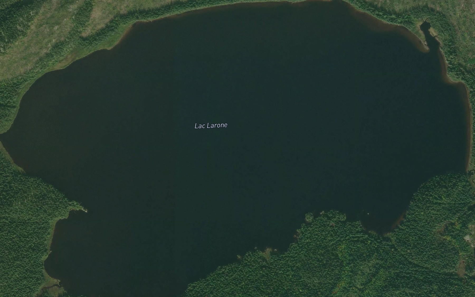 Satellite map of the Lac Larone
