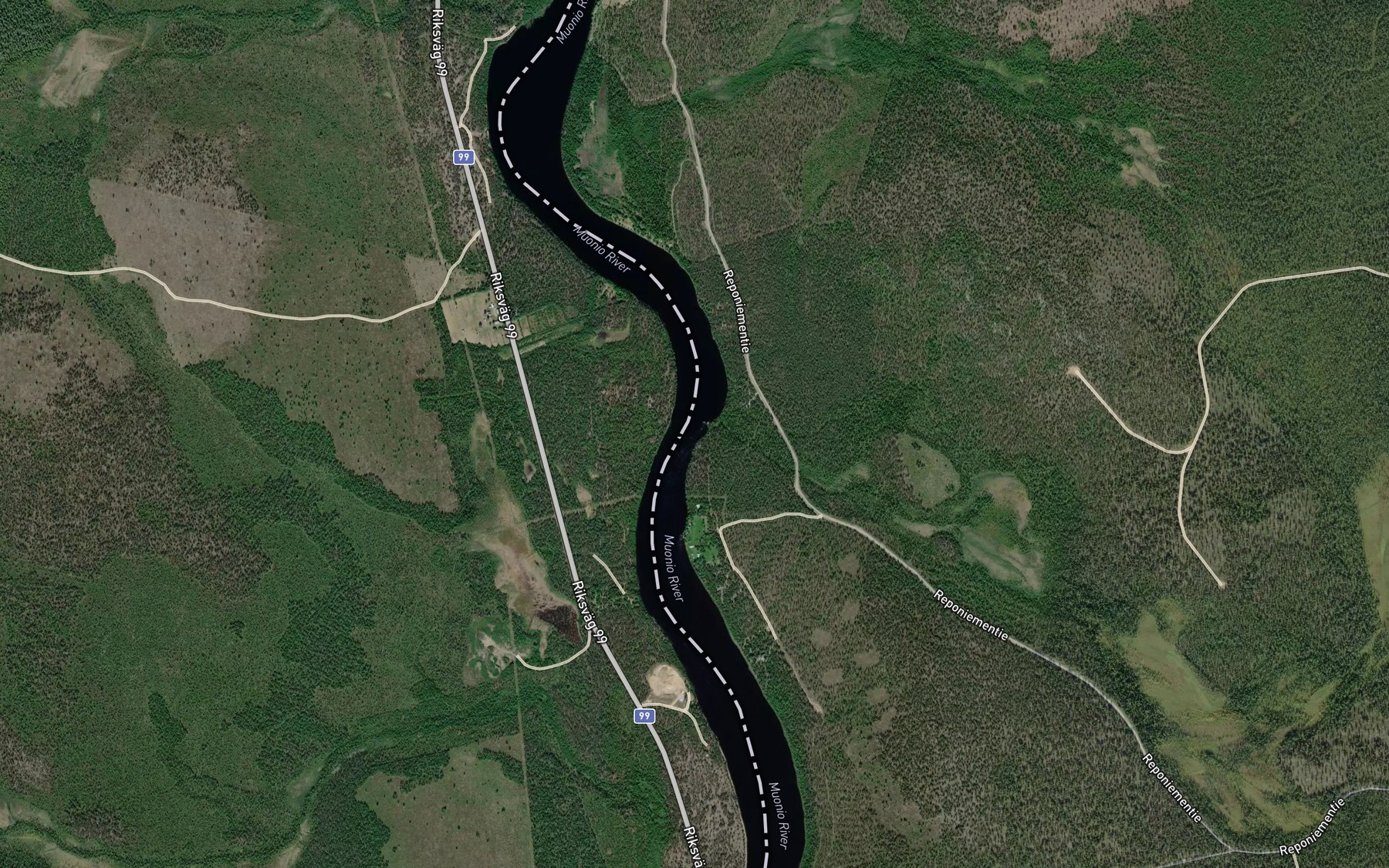 Satellite map of the Pyssykorva