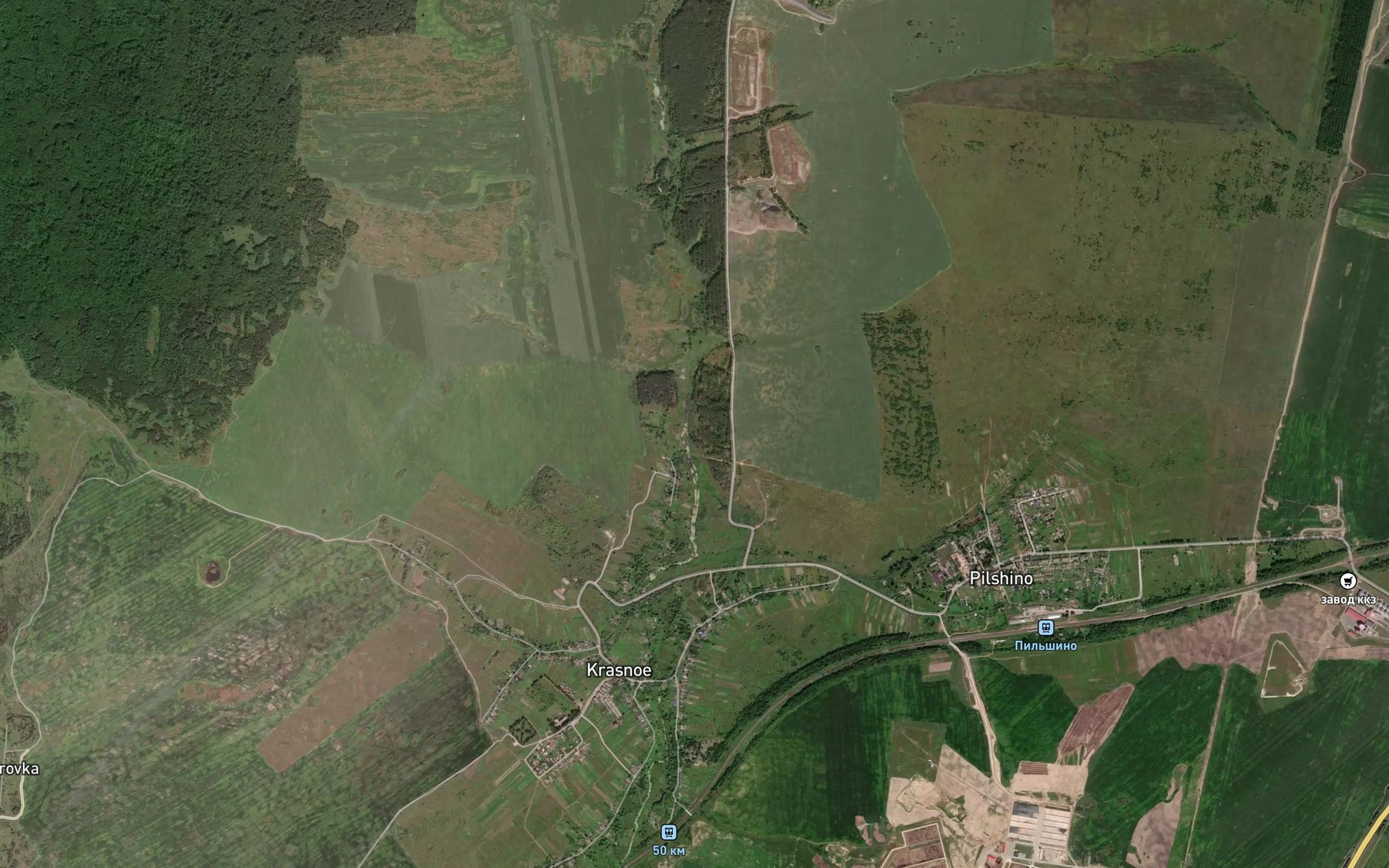 Satellite map of the Rog