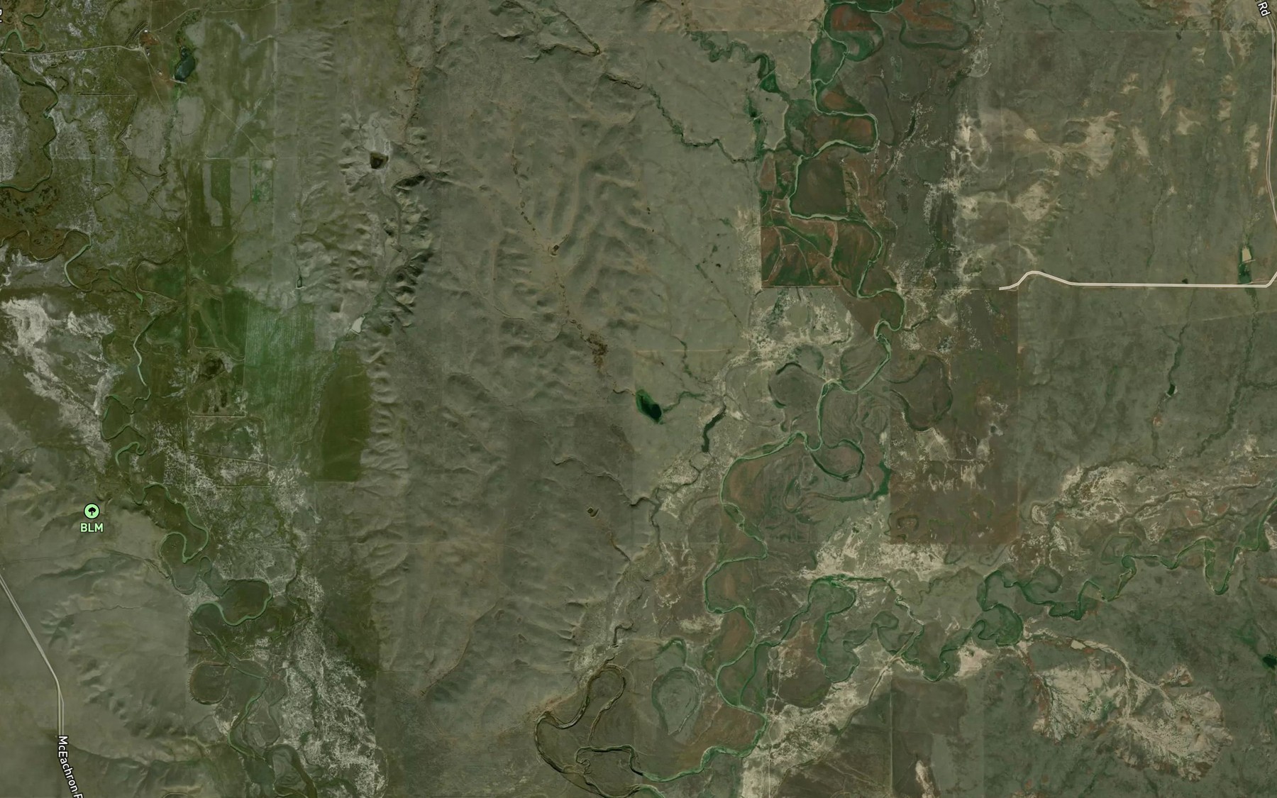Satellite map of the Chambers Creek