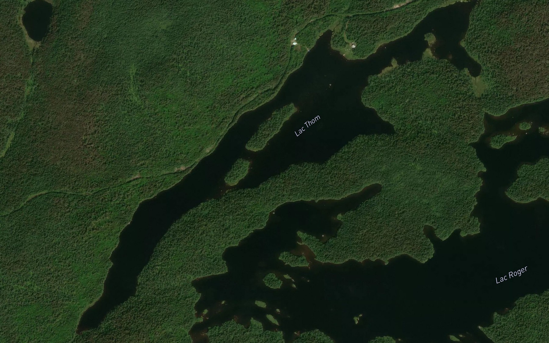 Satellite map of the Lac Thom