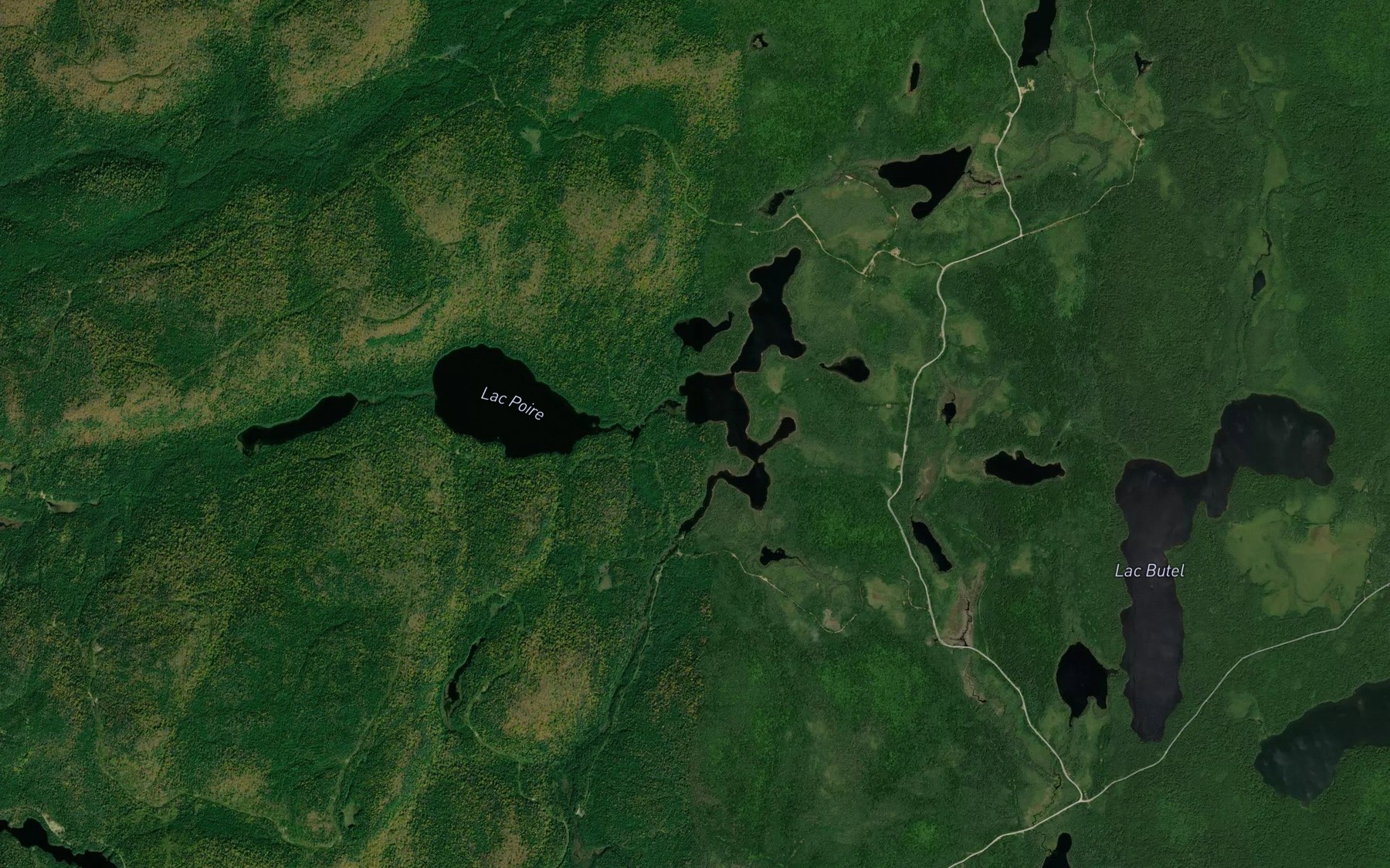Satellite map of the Lac du Chant de la Terre