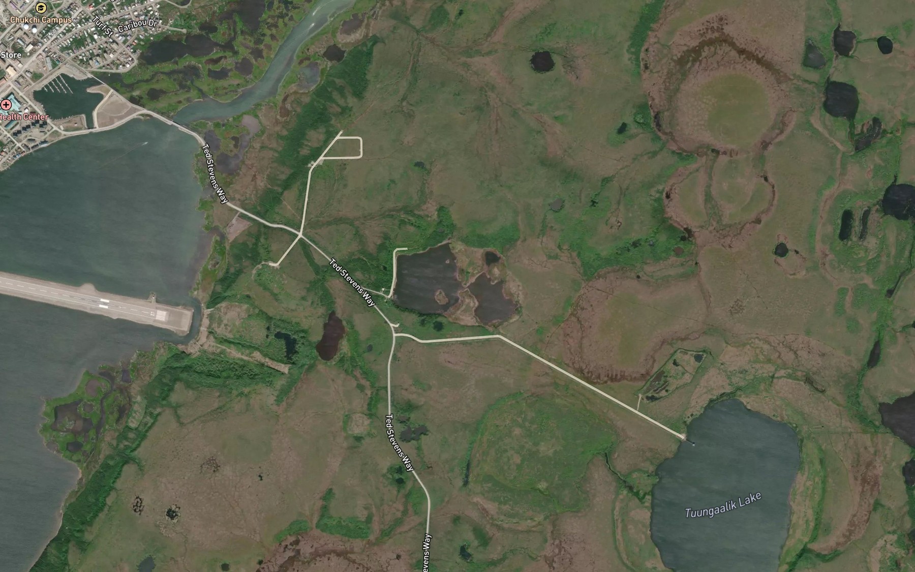 Satellite map of the Vortac Lake