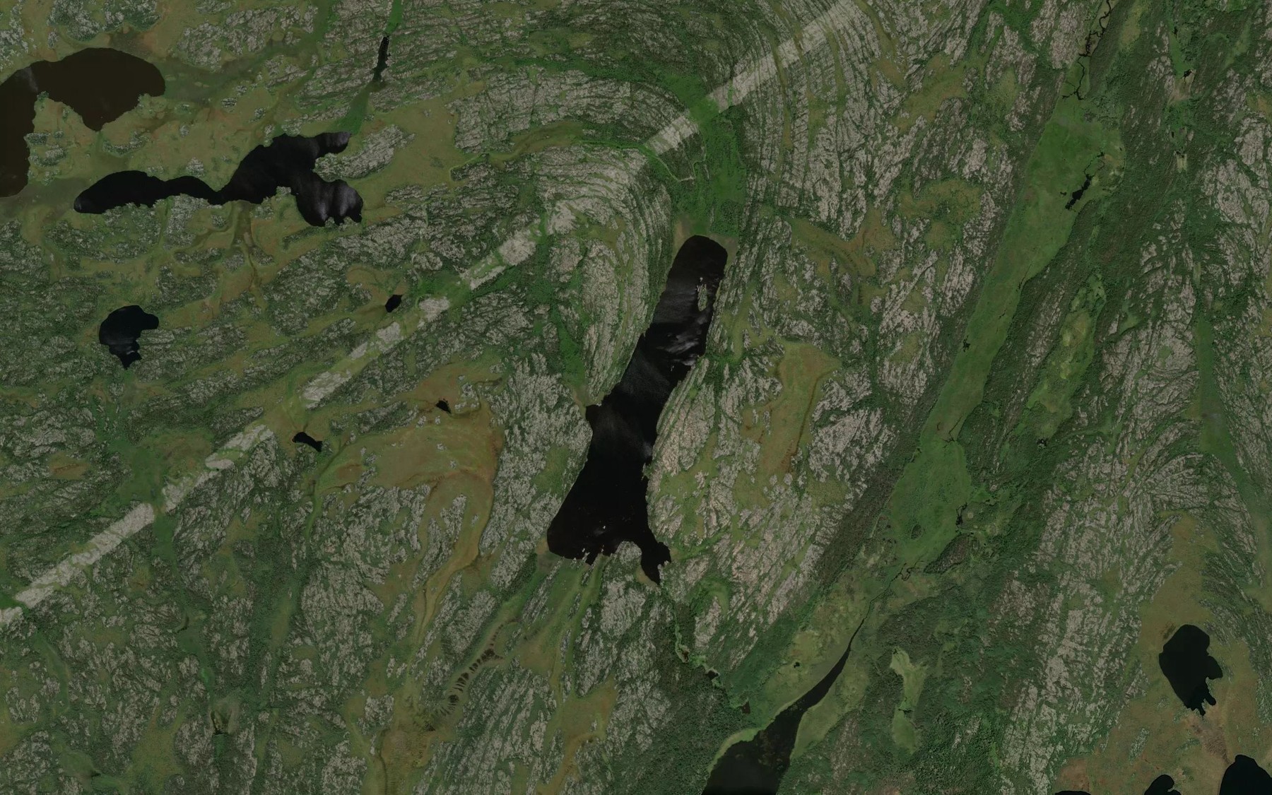 Satellite map of the Sweet Lake