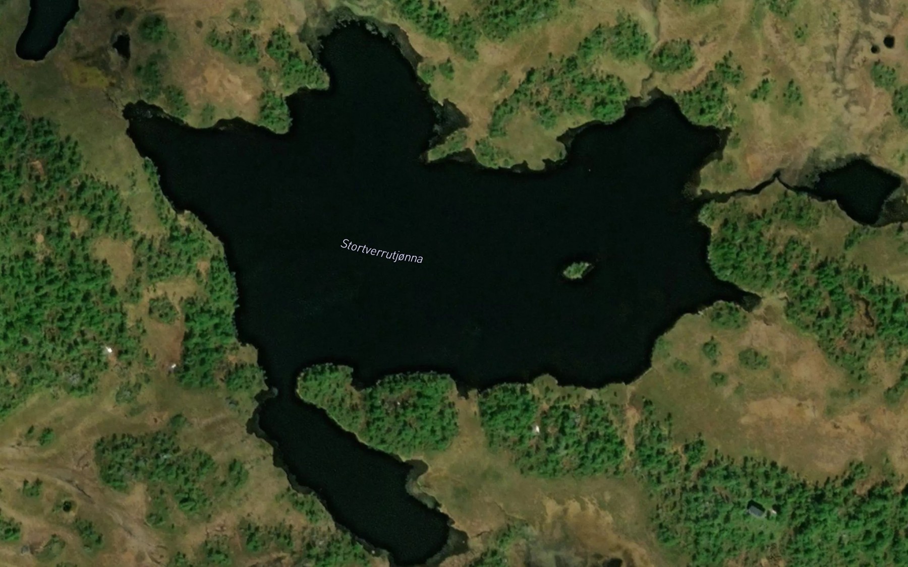 Satellite map of the Stortverrutjorna