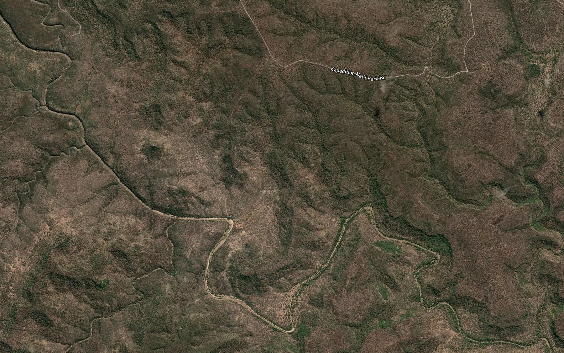 Satellite map of the Starkvale Creek