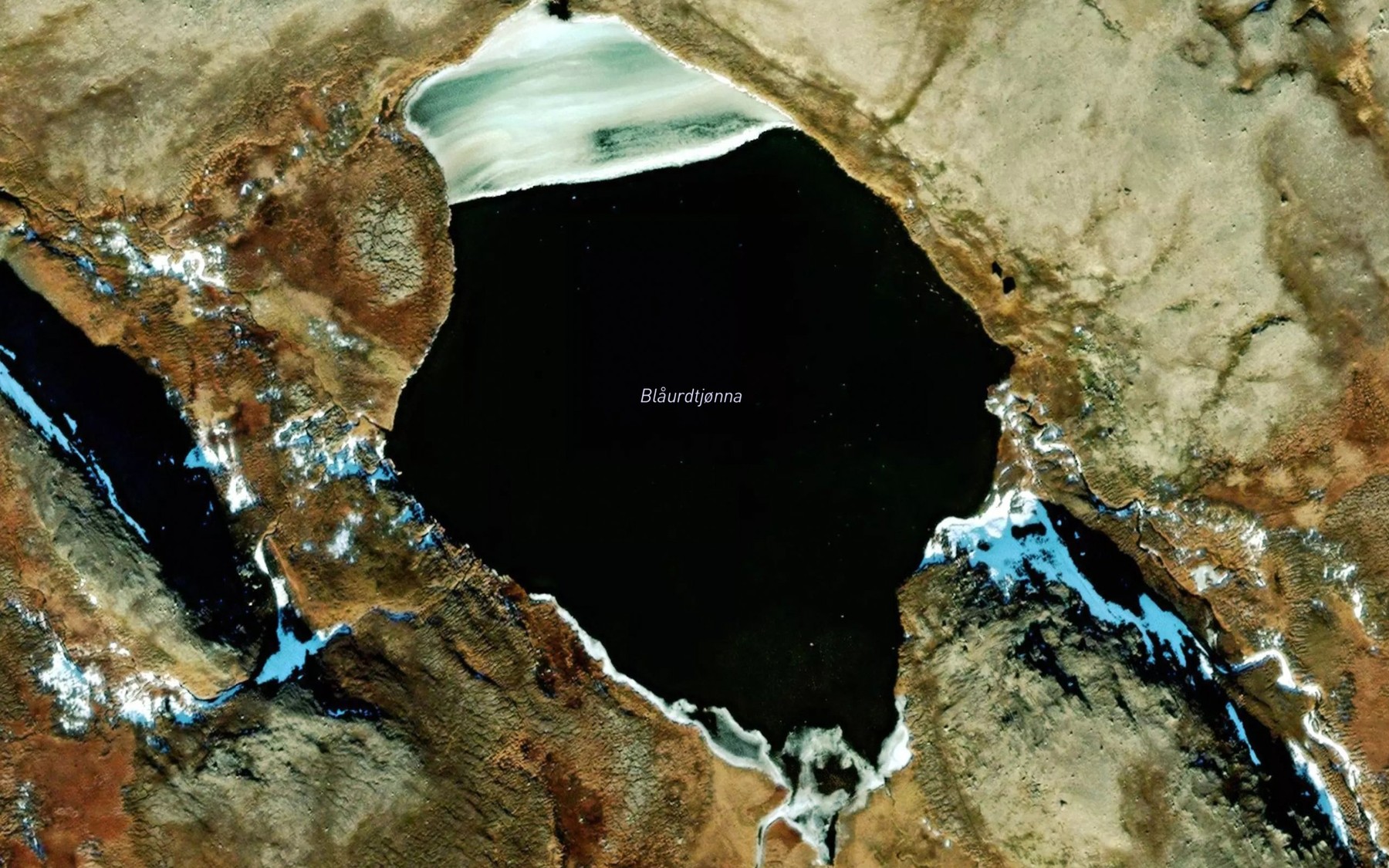 Satellite map of the Blaurdtjorna