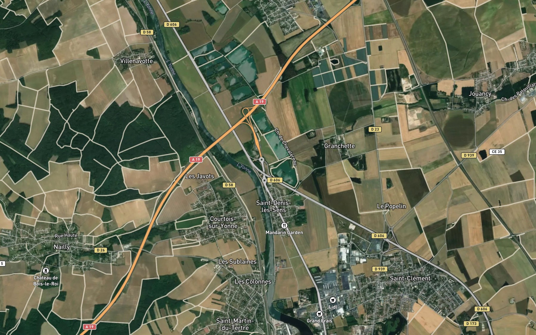 Satellite map of the Ruisseau Mauvotte