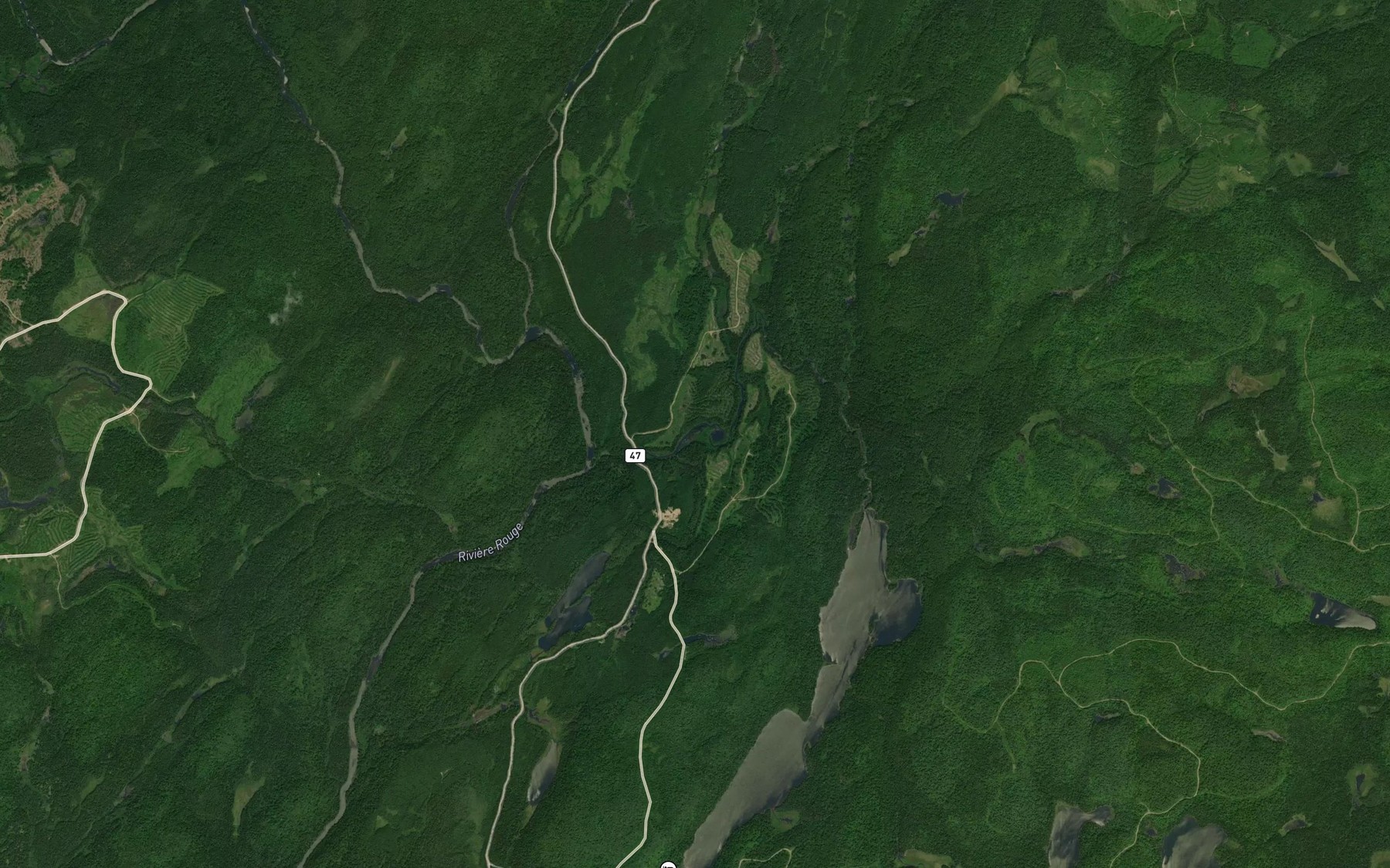 Satellite map of the Lac Lege