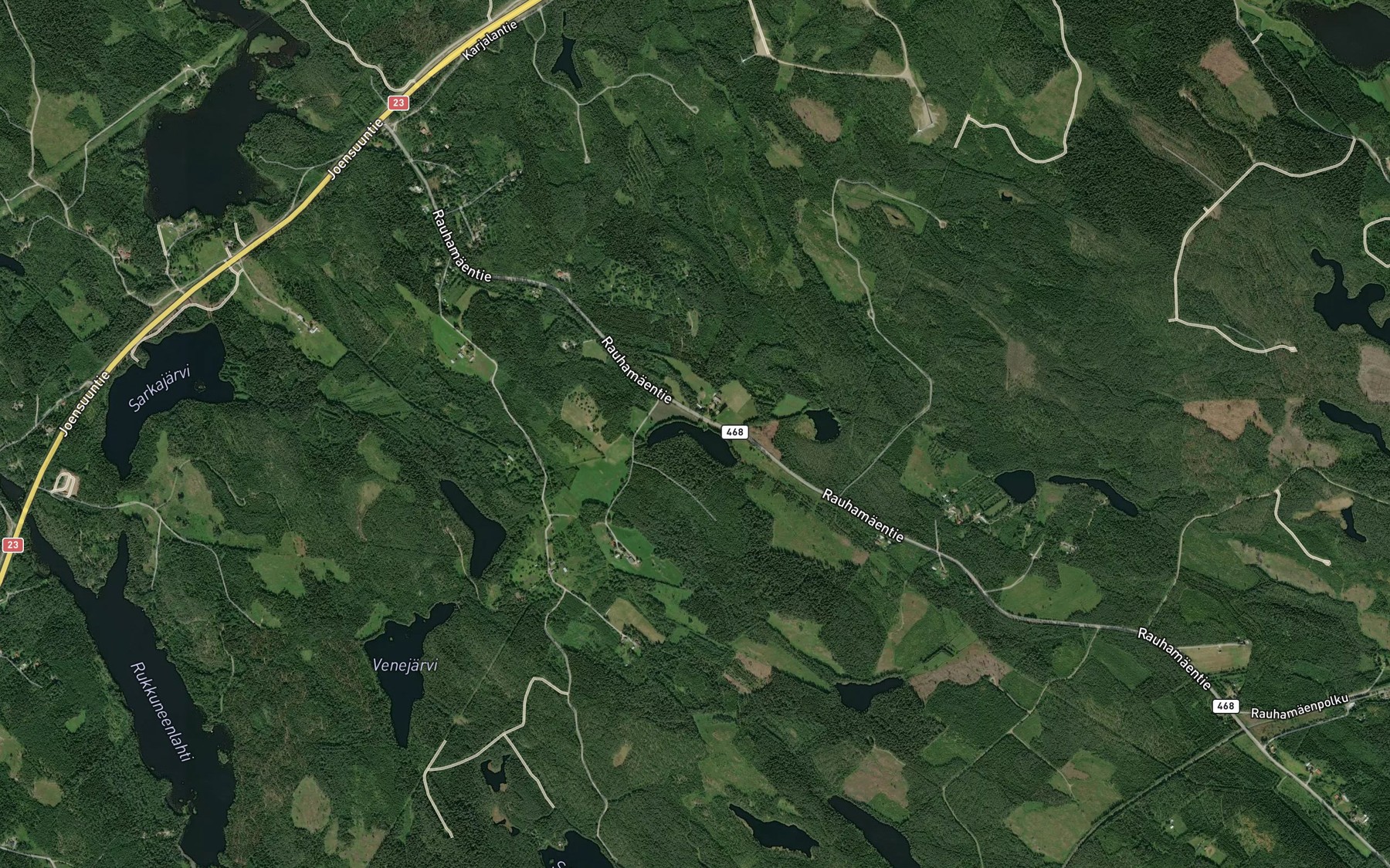Satellite map of the Makelanlampi