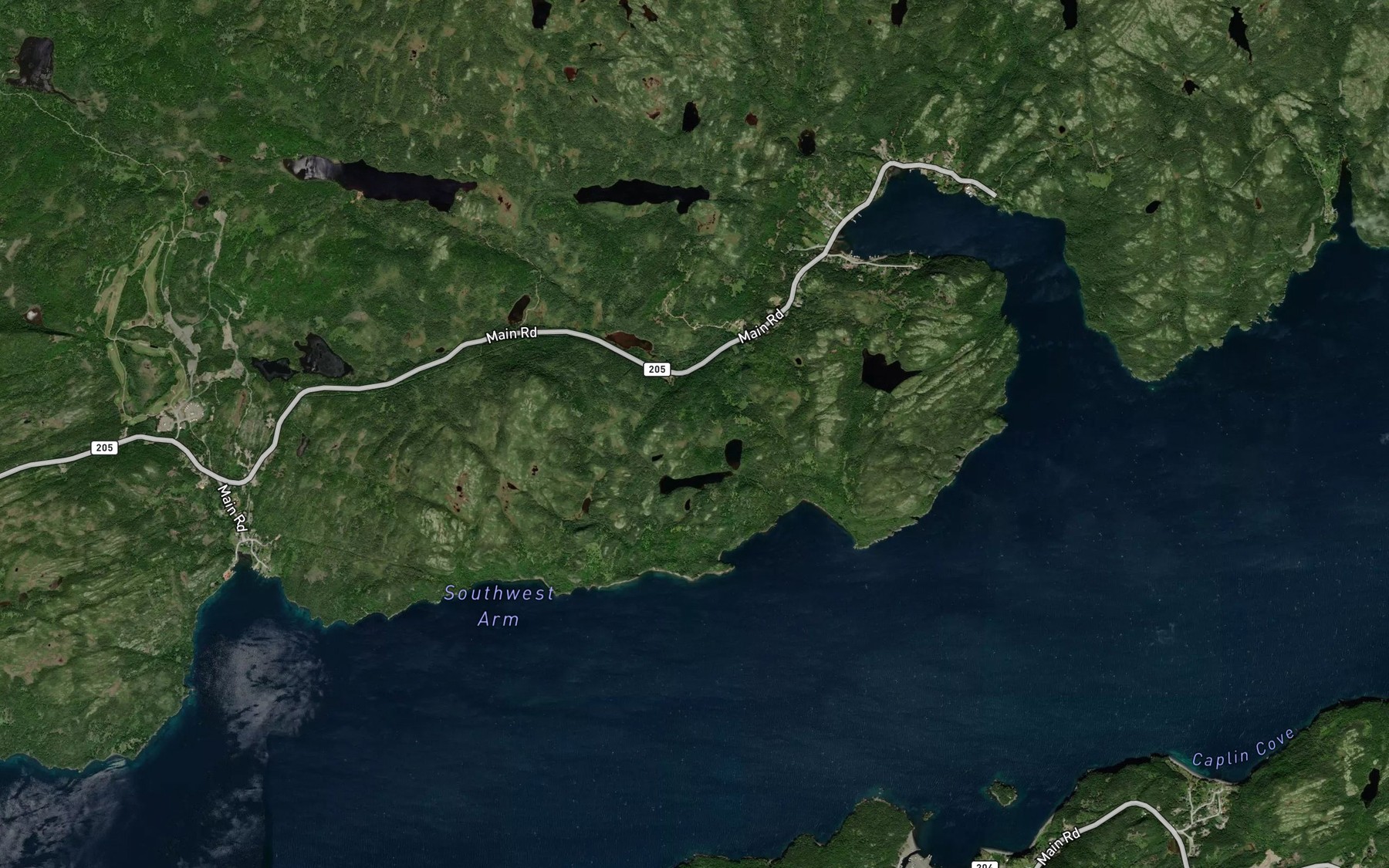 Satellite map of the Beaver Pond