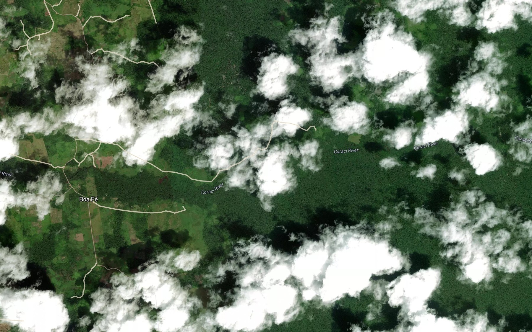 Satellite map of the Igarape da Pedra