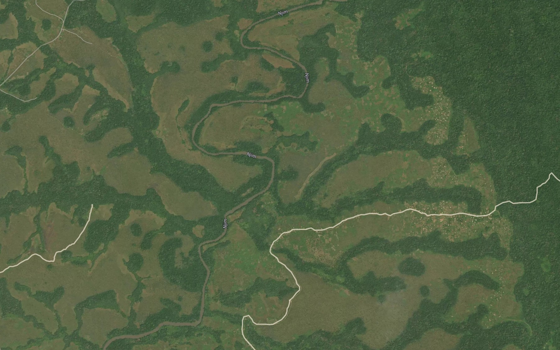 Satellite map of the Boredjo