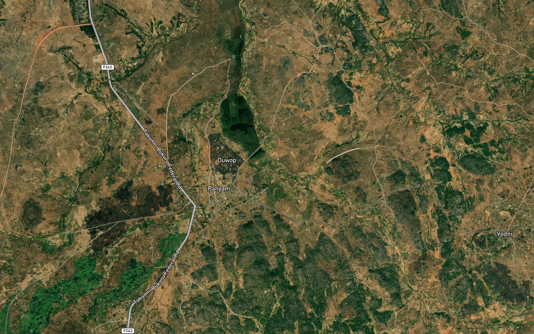 Satellite map of the Duwop