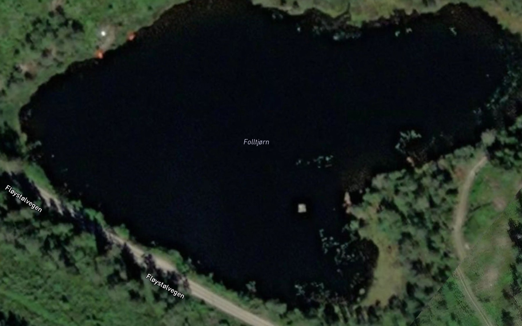 Satellite map of the Folltjorn