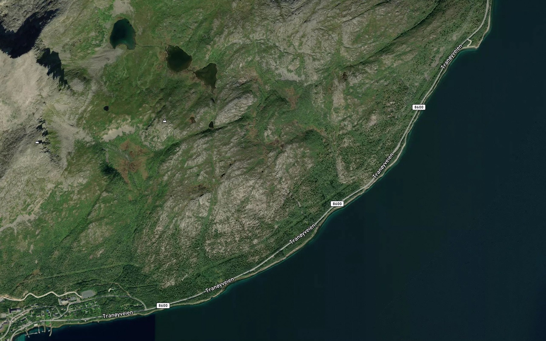 Satellite map of the Sagelva