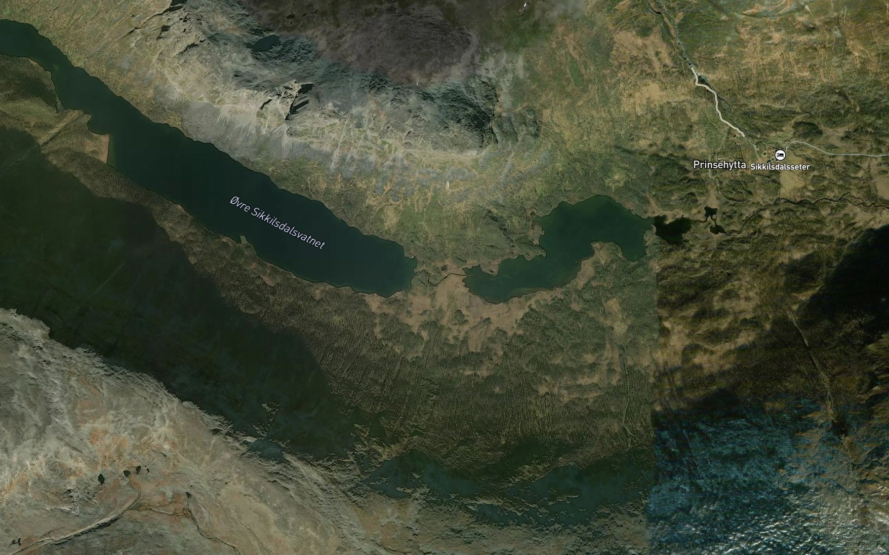 Satellite map of the Stubben