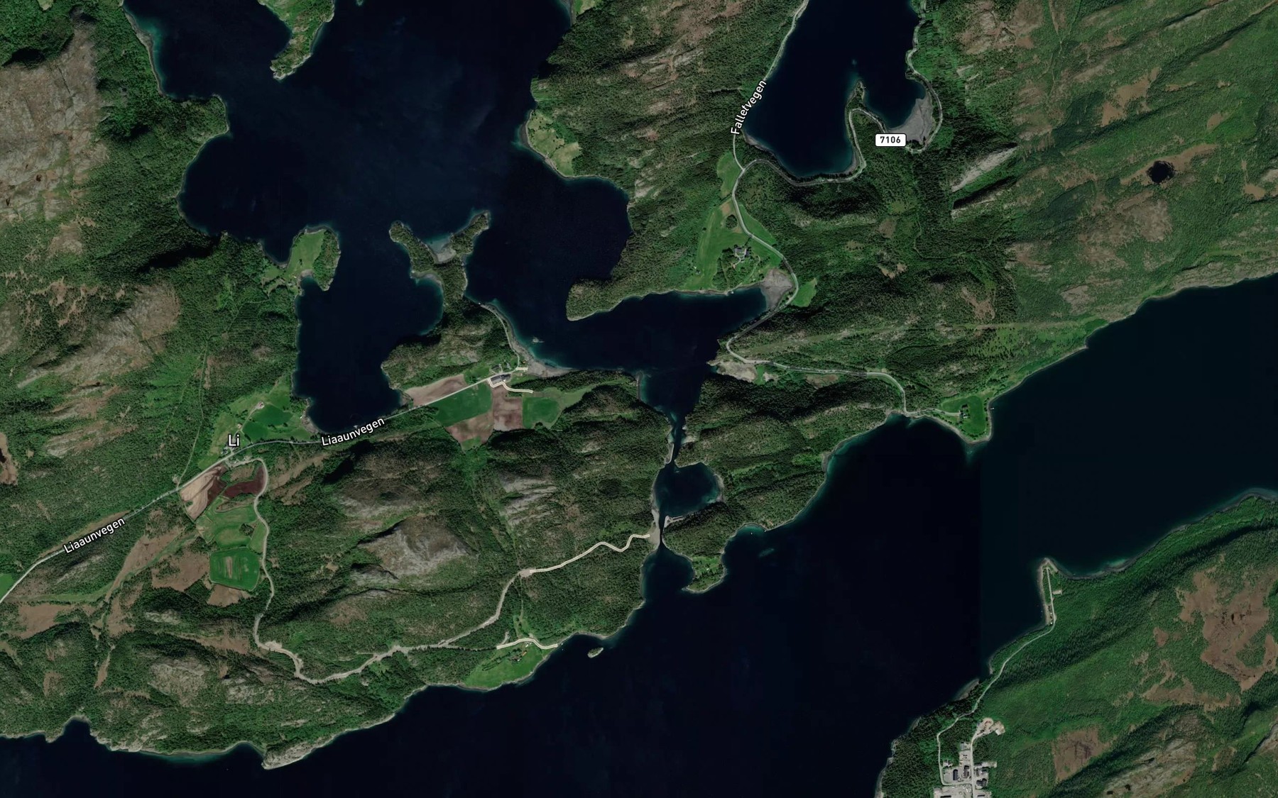 Satellite map of the Ulvika