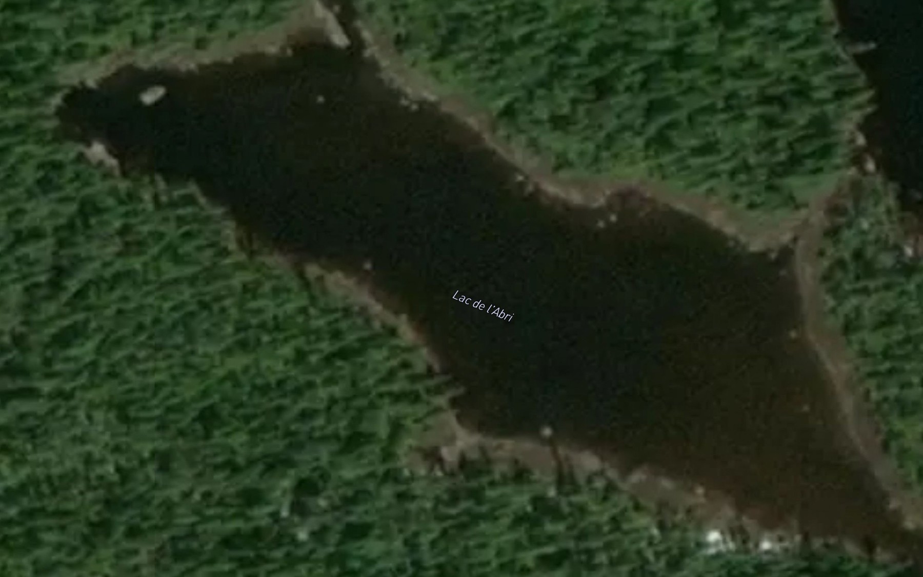 Satellite map of the Lac de l'Abri