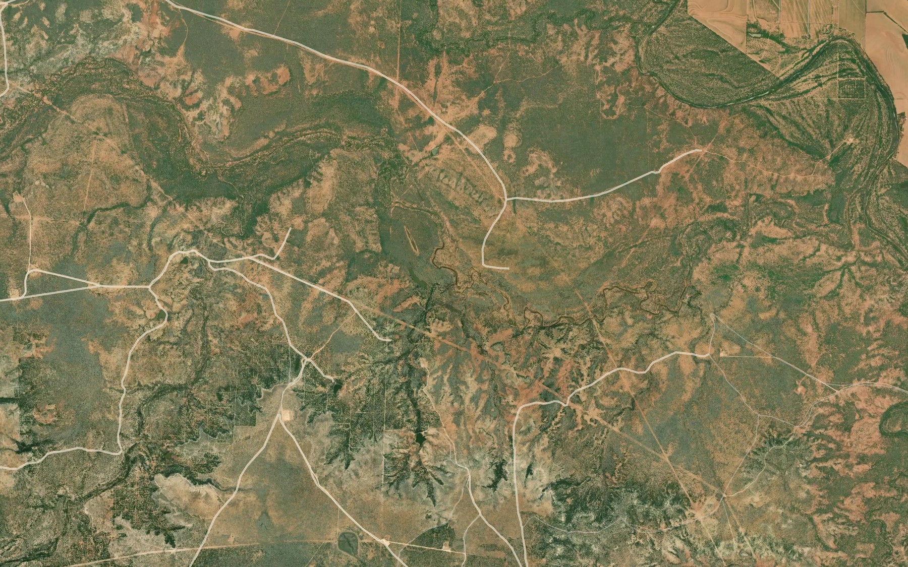 Satellite map of the Geneva Creek