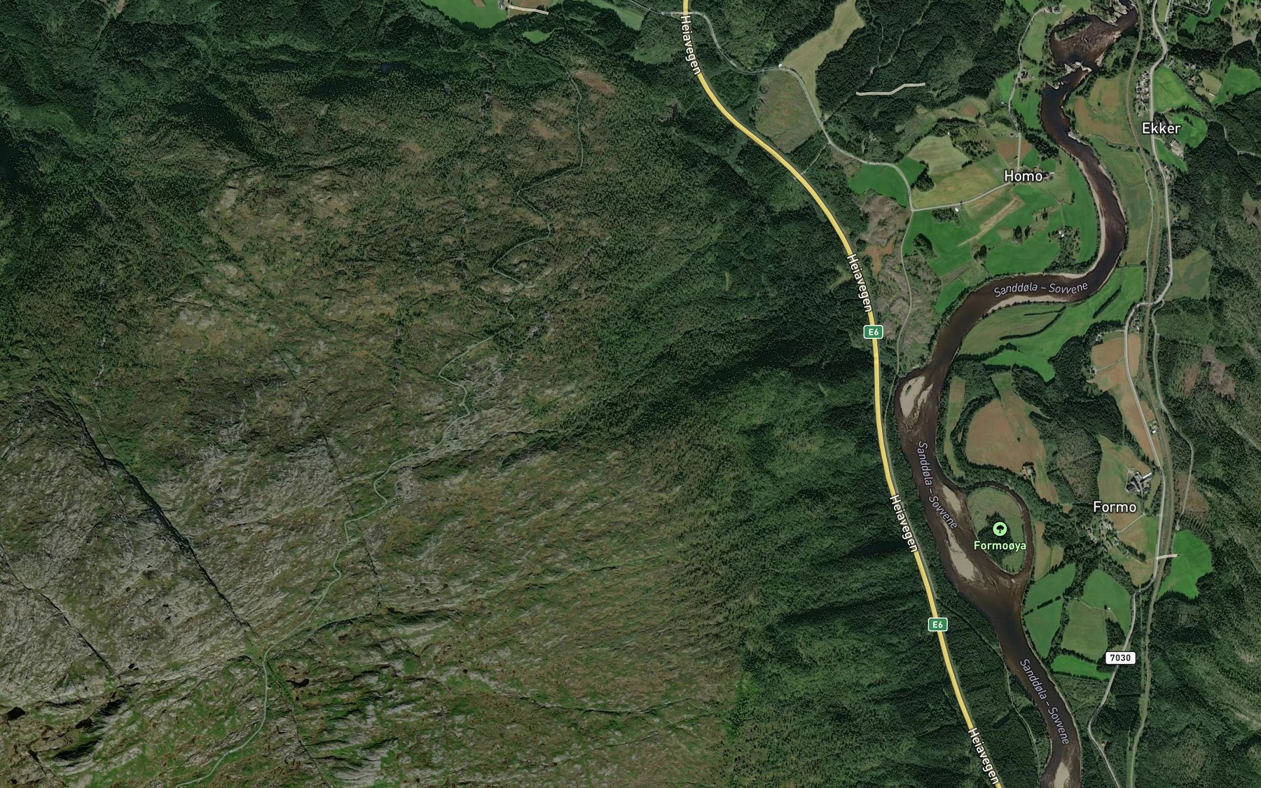 Satellite map of the Mornaa