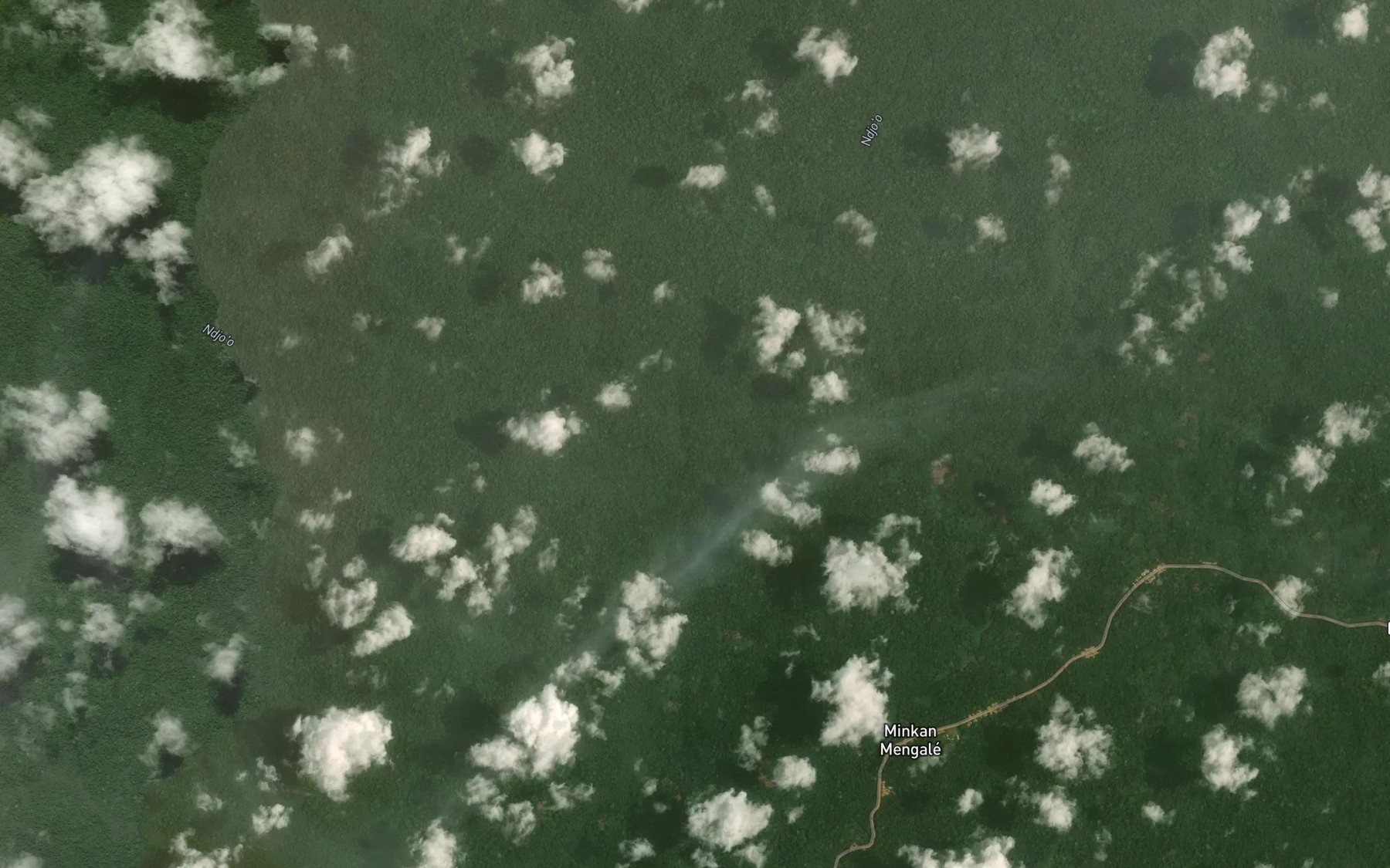 Satellite map of the Adangbwa