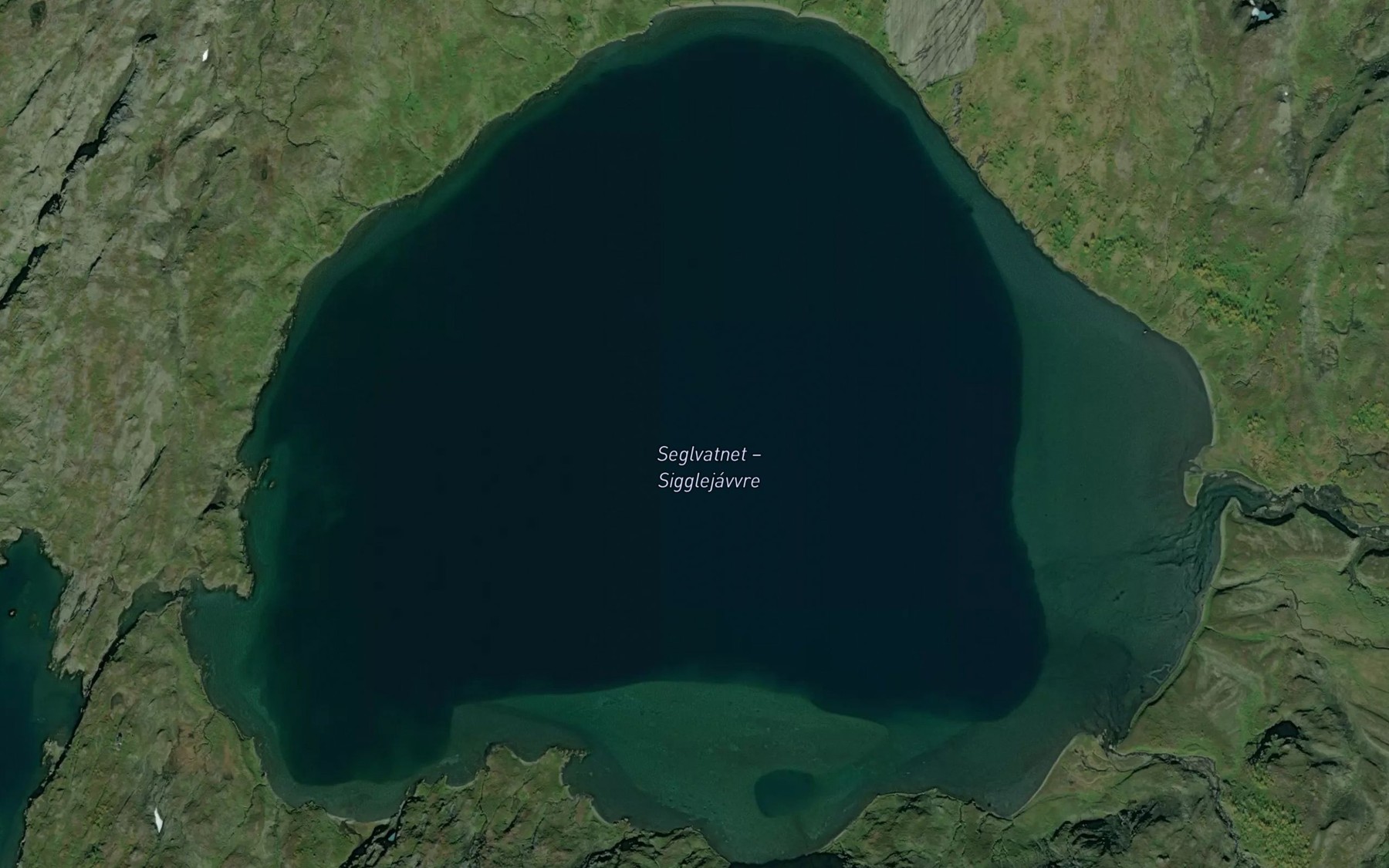 Satellite map of the Seglvatnet