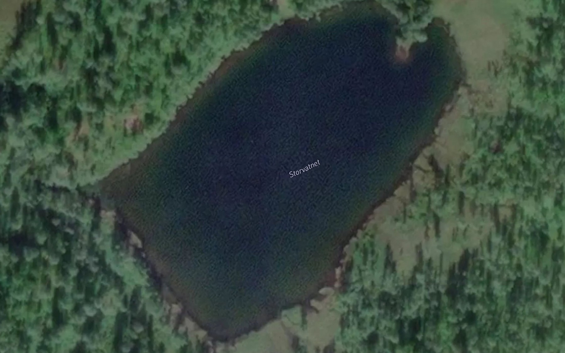 Satellite map of the Storvatnet